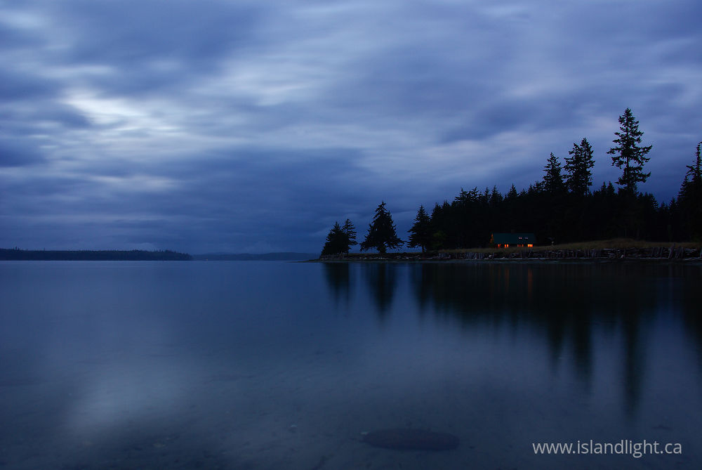 Landscape photo from Smelt Bay Cortes Island, BC Canada.