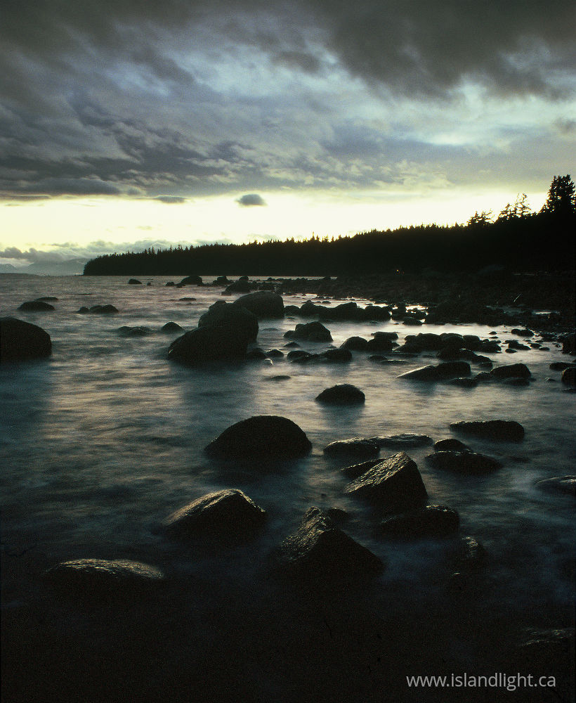 Seascape photo from  Cortes Island, BC Canada.