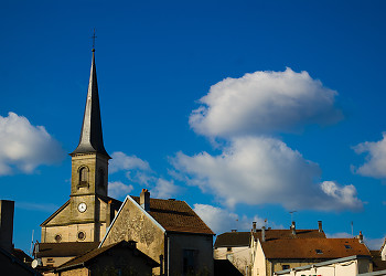 Aillevillers on a Sunny Afternoon ~ Church picture from Aillevillers France.