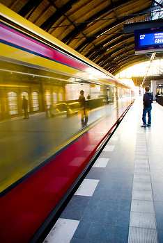 Waiting at the Station ~ Urban picture from Berlin Germany.