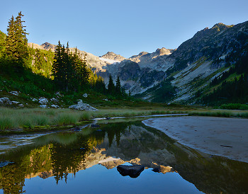 Brandywine Mountain Reflection ~ Mountain picture from Brandywine Valley Canada.