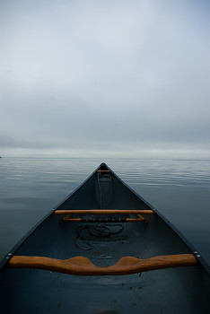 A Calm Paddle ~ Canoe picture from Mansons Landing Canada.