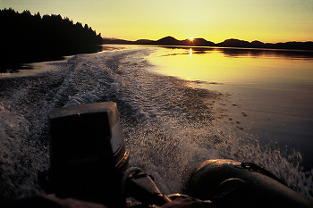  Boating picture from Cortes Island Canada.
