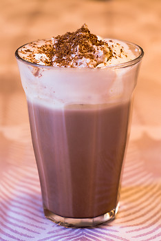 Hot Chocolate ~ Drink picture from Cortes Island Canada.