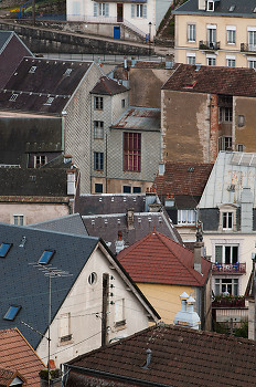 Plombieres rooftops No. 2 ~ Architecture  picture from Plombieres-les-Bains France.