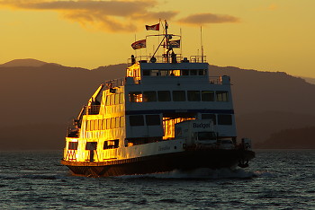 MV Tenaka ~ Ferry picture from Sutil Channel Canada.