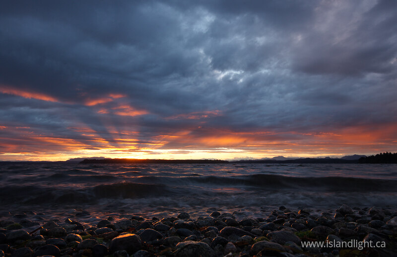 Stormy Sunset at Smelt Bay 2 - Cortes Island  photo