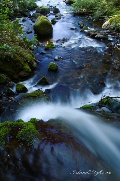 Landscape photo from Mansons Landing Cortes Island, BC Canada.