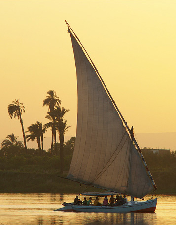 Boating picture from  Luxor,  Egypt.