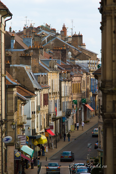 Cityscape picture from  Luxeuil,  France.