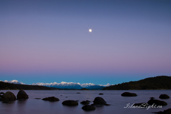 Moon Rise ~ Night Sky picture from Desolation Sound Canada.