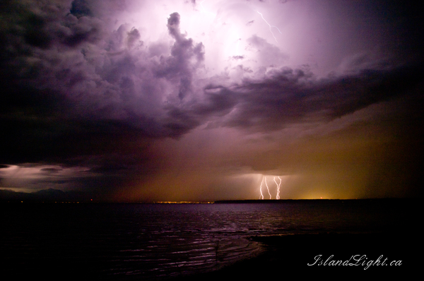 Power II ~ Lightening Photo from Discovery Islands Canada. (Click to view options.)