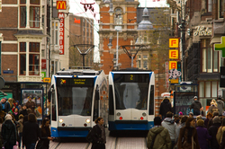 Amsterdam Trams -  Transport photo