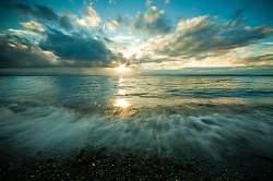 Between sea and sky ~ Seascape  Photo from Cortes Island Canada.