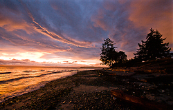 Smelt Bay Sunset No. 23 - Cortes Island  photo