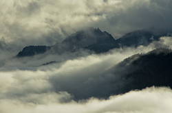 Cloud Shrouded Mountains - Vancouver Island Mountain photo