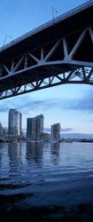 Granville Bridge panorama ~ Bridge picture from Vancouver Canada.