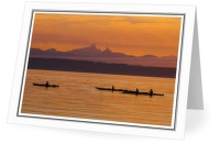 Evening Paddle - Kayak photo from Smelt Bay Cortes Island BC, Canada