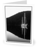 Anchored in Carrington Bay - Sailboat photo from  Cortes Island BC, Canada