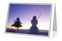 A Happy Snowman - Snowman photo from  Cortes Island BC, Canada
