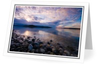 Hollyhock Beach in Morning Light - Sunrise photo from  Cortes Island BC, Canada