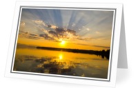 Sunbeams - Sunburst photo from  Mansons Landing BC, Canada