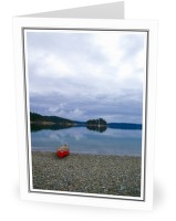 The Red Canoe - Canoe photo from Shark Spit Marina Island BC, Canada