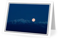 Setting Winter Moon - Moon photo from  Vancouver Island BC, Canada