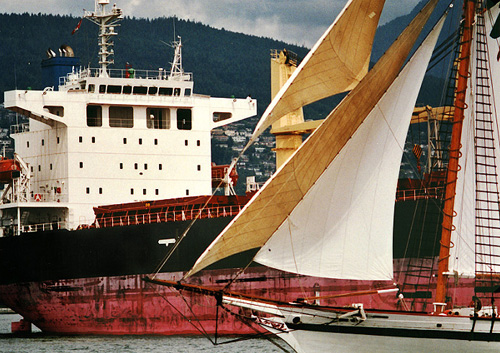Boating picture from English Bay Vancouver, BC Canada.