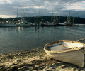 Sailing Dinghy at Mansons Landing -Sailing Dinghy picture from Cortes Island