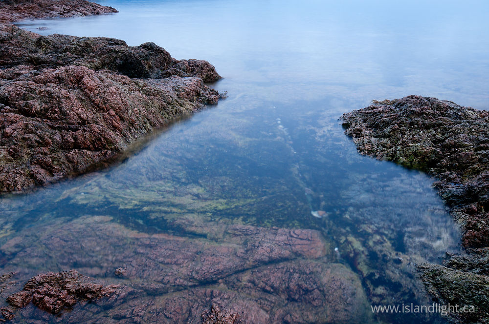 Seascape  photo from Red Granite Point Cortes Island, BC Canada.