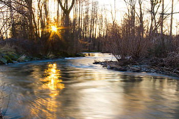 Sunbeam ~ River picture from Aillevillers France.