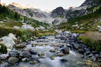 Alpine creek II ~ Mountain picture from Brandywine Meadows Canada.
