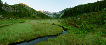 Brandywine Meadows Panorama ~ Alpine Meadow picture from Brandywine Valley Canada.