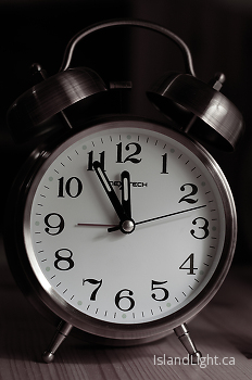 Five to Twelve ~ Clock picture from Cortes Island Canada.