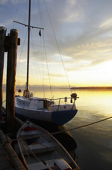 At The Dock ~ Boating  picture from Cortes Island Canada.