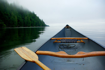 Canoe ~ Canoe picture from Cortes Island Canada.