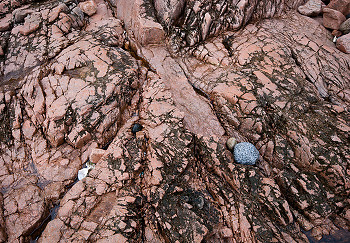 One Rock Among Many ~ Landscape  picture from Cortes Island Canada.