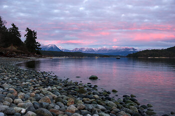 December Sky 1 ~ Landscape  picture from Cortes Island Canada.