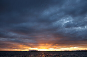 Stormy Sunset at Smelt Bay 6 ~ Landscape  picture from Cortes Island Canada.