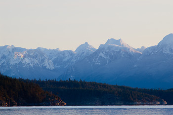  Mountain picture from Cortes Island Canada.