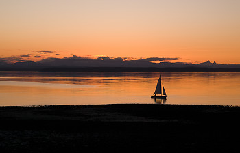 Light Airs ~ Sailing picture from Cortes Island Canada.