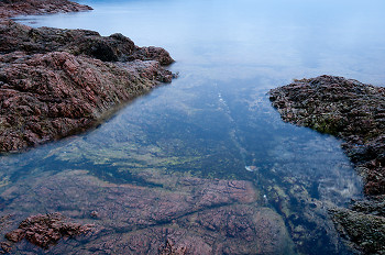 Red Granite No. 1 ~ Seascape  picture from Cortes Island Canada.