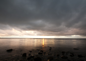 Overcast ~ Seascape  picture from Cortes Island Canada.