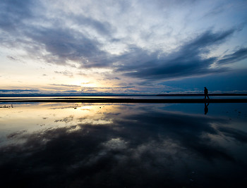 Smelt Bay Evening III ~ Seascape  picture from Cortes Island Canada.