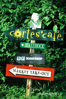 Sign Post ~ Sign picture from Cortes Island Canada.