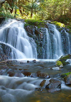  Waterfall picture from Cortes Island Canada.