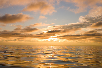 Salt Water Sunset  ~ Nature picture from Georgia Strait Canada.