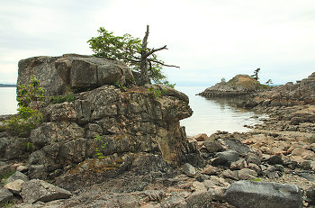 Oceanside Rock Formations ~ Seashore picture from Lund Canada.