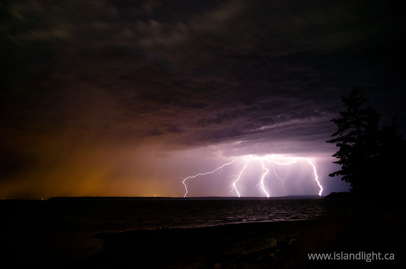 Four Bolts of Lightening - Cortes Island Lightening photo